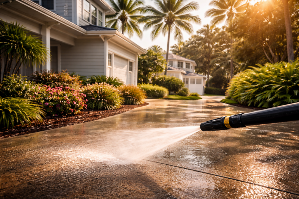 Community Pressure Washing image for a HOA | Magic Bubbles Treasure Coast
